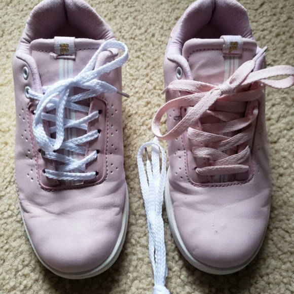 FILA Pink Faux leather Sneakers. Women's size 6 - Picture 2 of 4